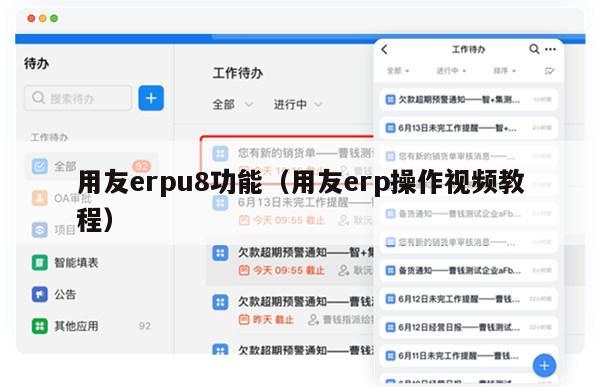 用友erpu8功能（用友erp操作视频教程）