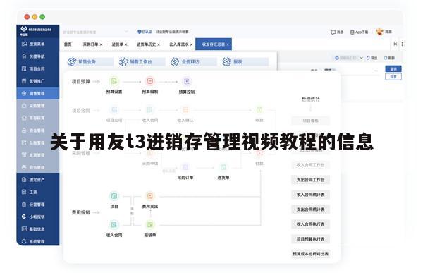 关于用友t3进销存管理视频教程的信息