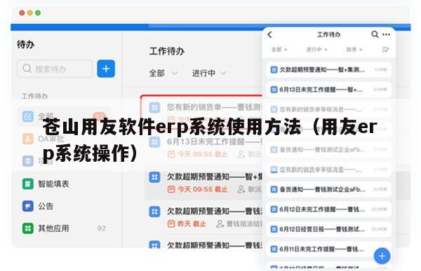 苍山用友软件erp系统使用方法（用友erp系统操作）