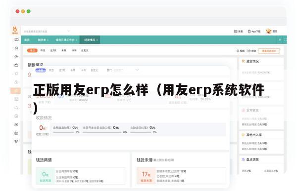 正版用友erp怎么样（用友erp系统软件）