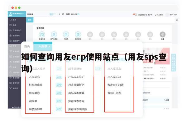 如何查询用友erp使用站点（用友sps查询）