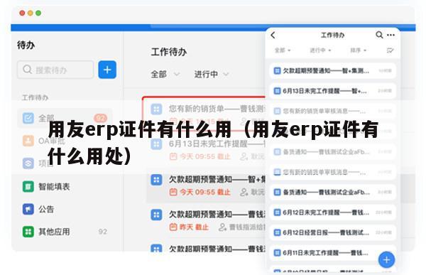 用友erp证件有什么用（用友erp证件有什么用处）