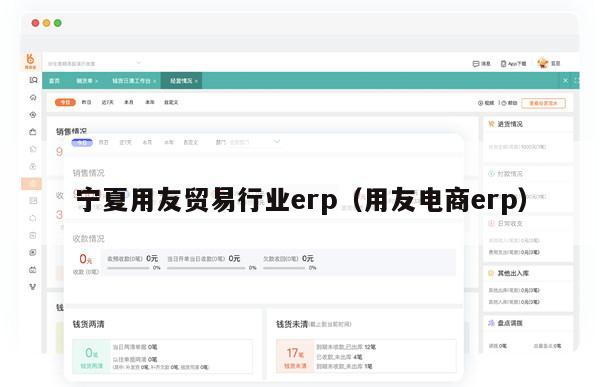 宁夏用友贸易行业erp（用友电商erp）