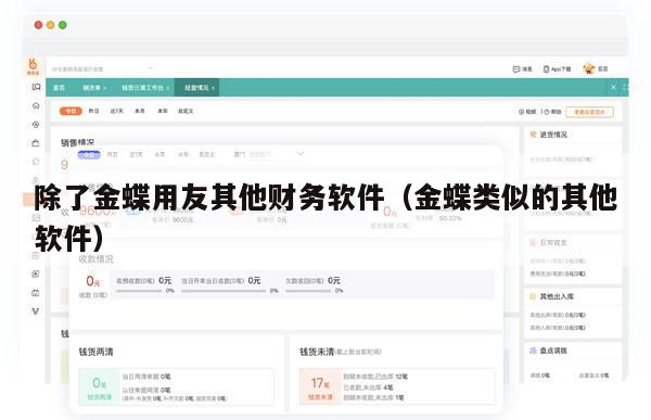 除了金蝶用友其他财务软件（金蝶类似的其他软件）