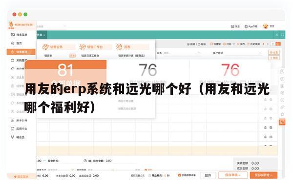 用友的erp系统和远光哪个好（用友和远光哪个福利好）