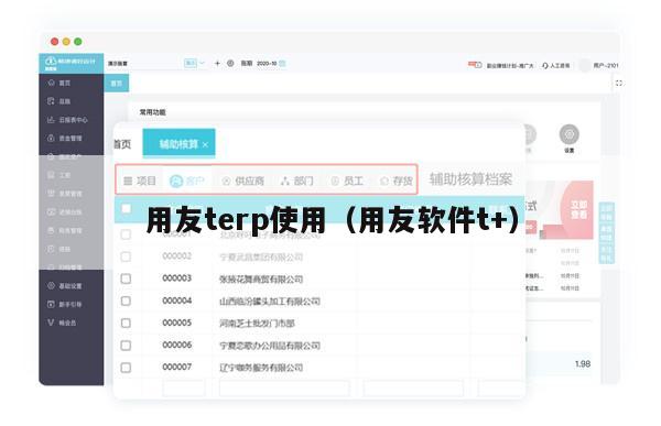 用友terp使用（用友软件t+）