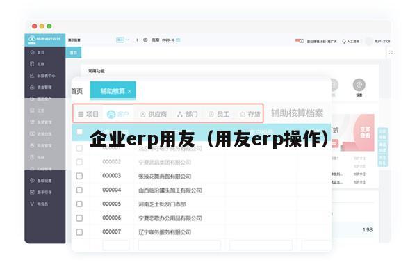 企业erp用友（用友erp操作）