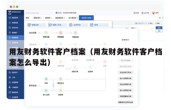 用友财务软件客户档案（用友财务软件客户档案怎么导出）
