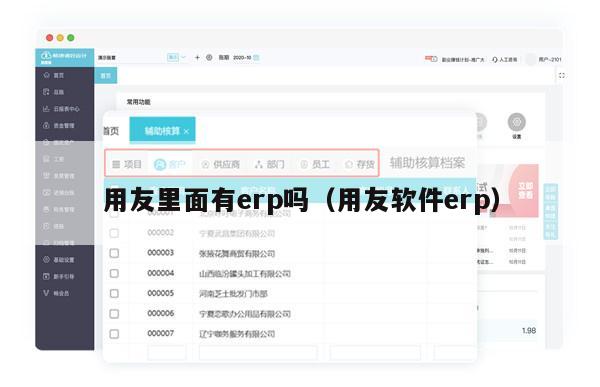 用友里面有erp吗（用友软件erp）