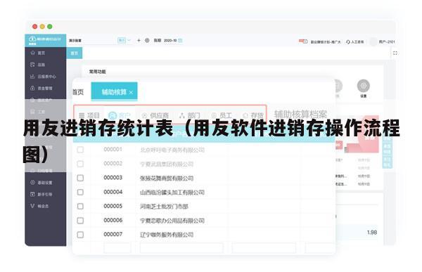 用友进销存统计表（用友软件进销存操作流程图）