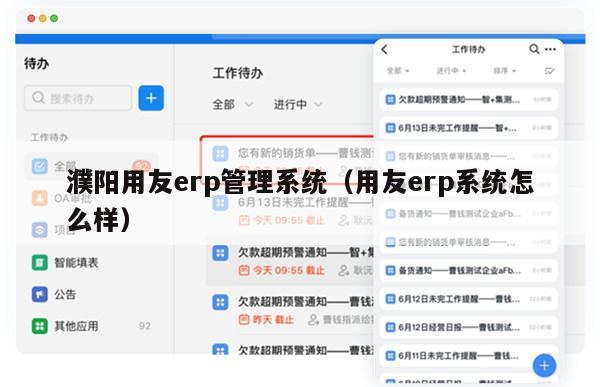 濮阳用友erp管理系统（用友erp系统怎么样）