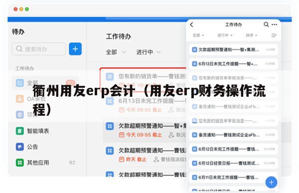 衢州用友erp会计（用友erp财务操作流程）