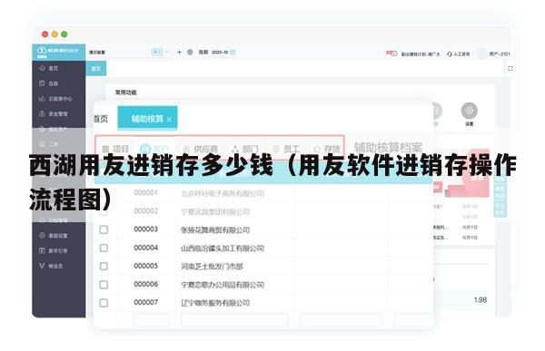 西湖用友进销存多少钱（用友软件进销存操作流程图）