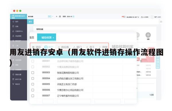 用友进销存安卓（用友软件进销存操作流程图）