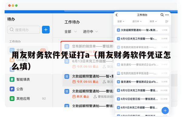 用友财务软件凭证打a（用友财务软件凭证怎么填）