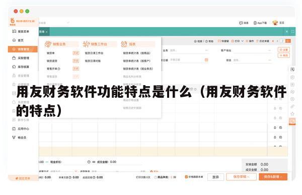 用友财务软件功能特点是什么（用友财务软件的特点）