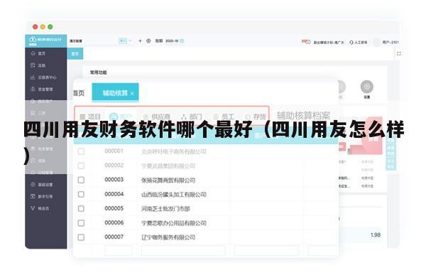 四川用友财务软件哪个最好（四川用友怎么样）