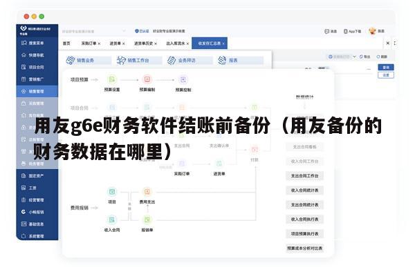 用友g6e财务软件结账前备份（用友备份的财务数据在哪里）