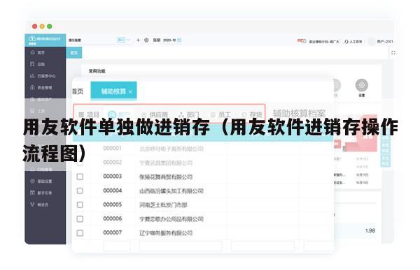 用友软件单独做进销存（用友软件进销存操作流程图）