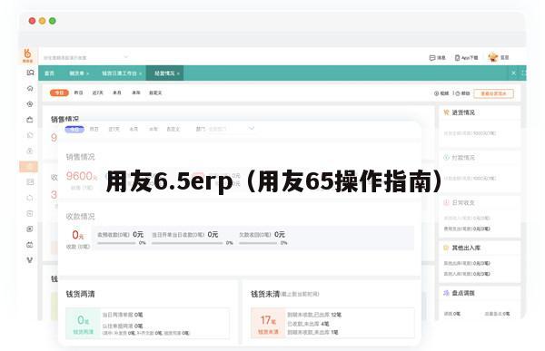 用友6.5erp（用友65操作指南）