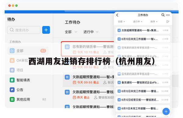 西湖用友进销存排行榜（杭州用友）