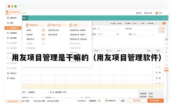 用友项目管理是干嘛的（用友项目管理软件）