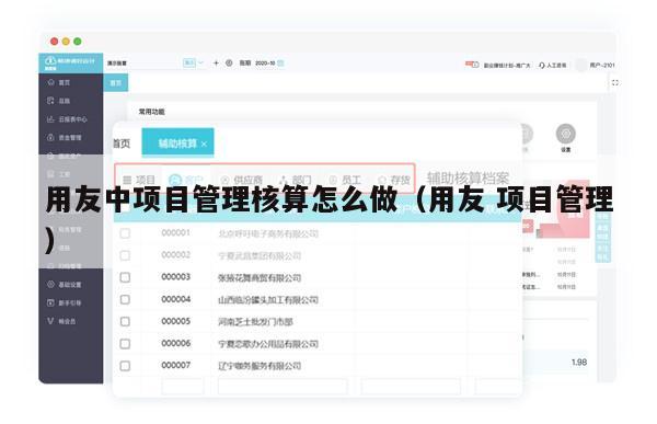 用友中项目管理核算怎么做（用友 项目管理）