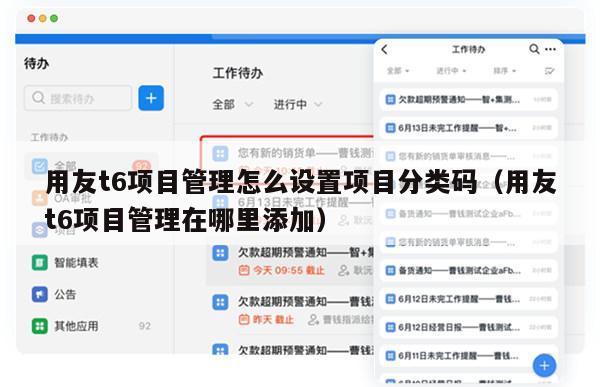 用友t6项目管理怎么设置项目分类码（用友t6项目管理在哪里添加）