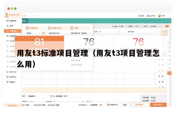 用友t3标准项目管理（用友t3项目管理怎么用）