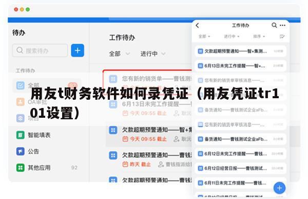 用友t财务软件如何录凭证（用友凭证tr101设置）