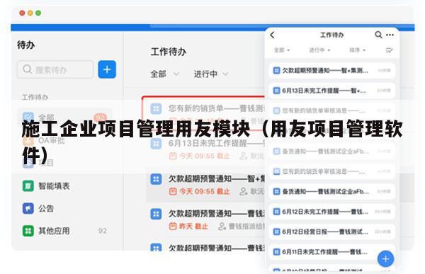 施工企业项目管理用友模块（用友项目管理软件）