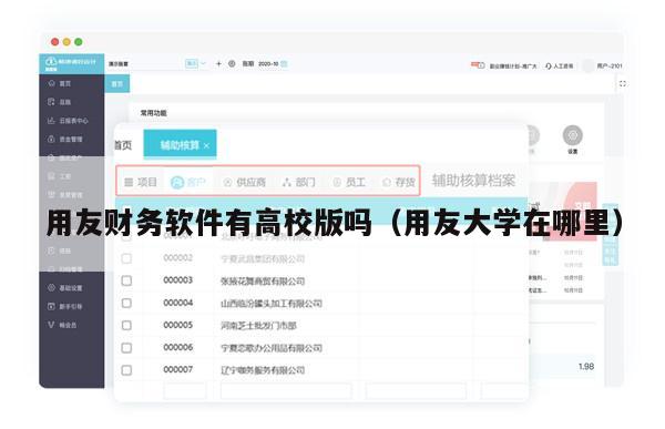 用友财务软件有高校版吗（用友大学在哪里）