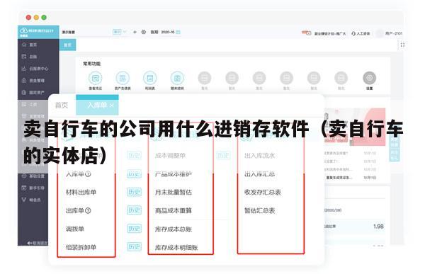 卖自行车的公司用什么进销存软件（卖自行车的实体店）