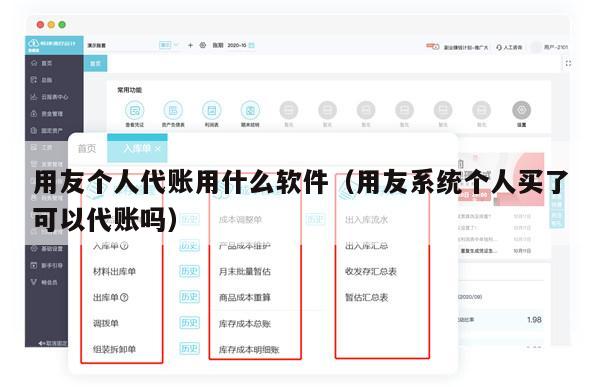 用友个人代账用什么软件（用友系统个人买了可以代账吗）