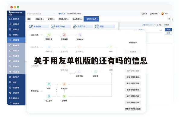 关于用友单机版的还有吗的信息