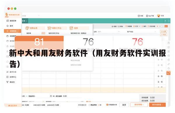 新中大和用友财务软件（用友财务软件实训报告）