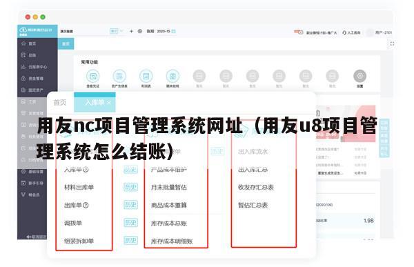 用友nc项目管理系统网址（用友u8项目管理系统怎么结账）