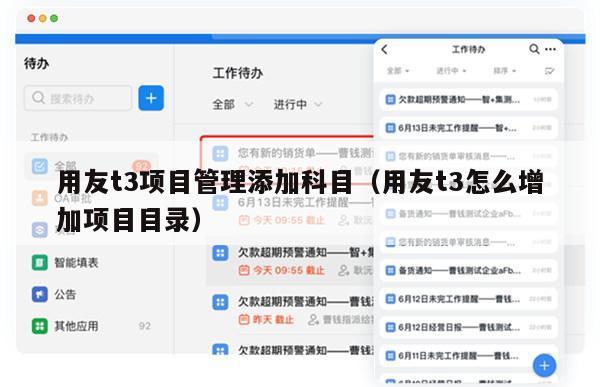 用友t3项目管理添加科目（用友t3怎么增加项目目录）