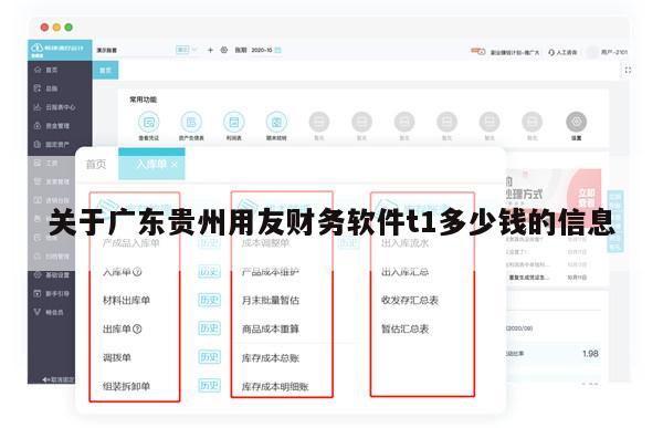 关于广东贵州用友财务软件t1多少钱的信息