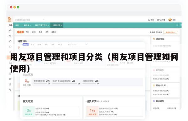 用友项目管理和项目分类（用友项目管理如何使用）