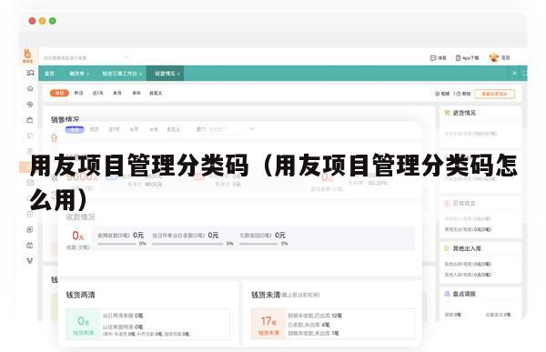 用友项目管理分类码（用友项目管理分类码怎么用）
