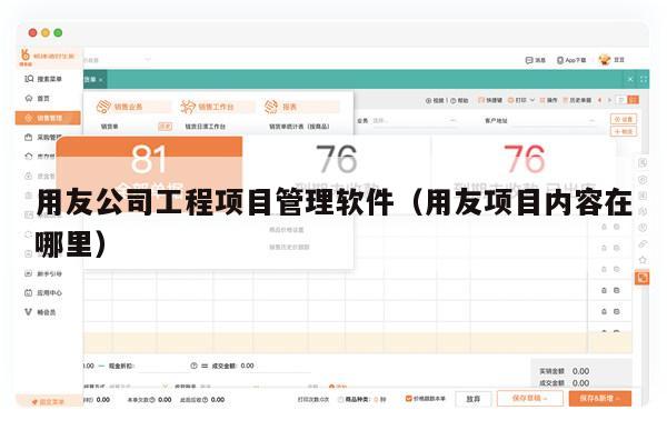 用友公司工程项目管理软件（用友项目内容在哪里）
