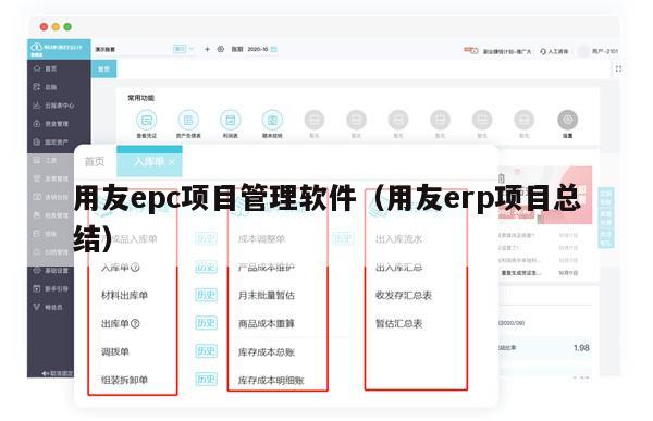 用友epc项目管理软件（用友erp项目总结）