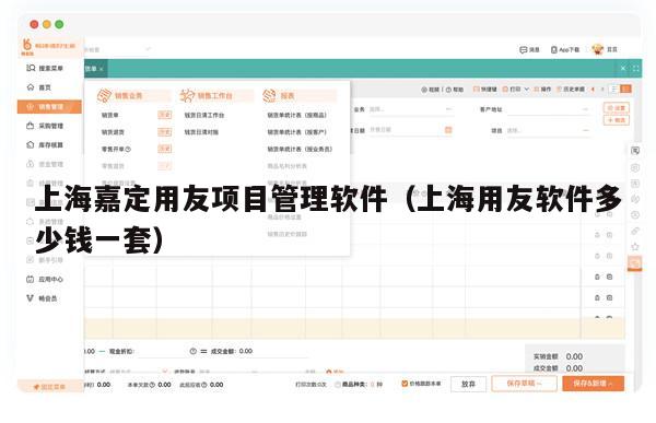上海嘉定用友项目管理软件（上海用友软件多少钱一套）