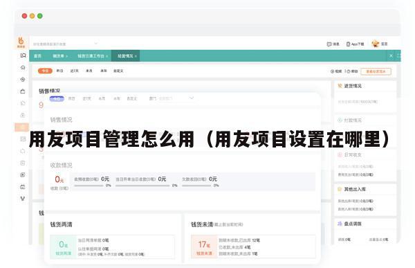 用友项目管理怎么用（用友项目设置在哪里）