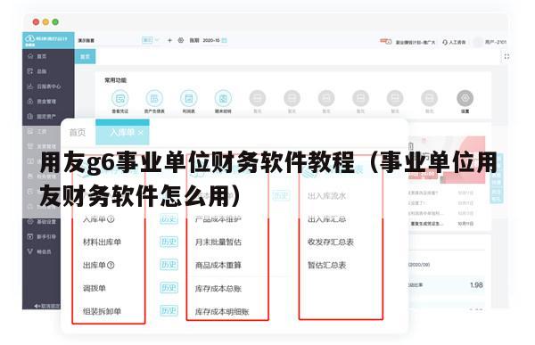 用友g6事业单位财务软件教程（事业单位用友财务软件怎么用）