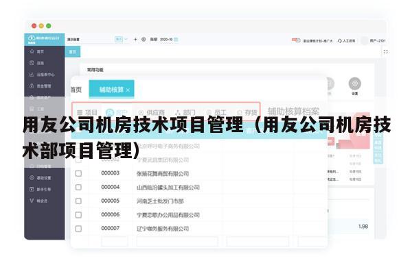 用友公司机房技术项目管理（用友公司机房技术部项目管理）