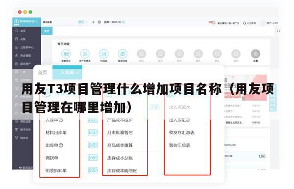 用友T3项目管理什么增加项目名称（用友项目管理在哪里增加）