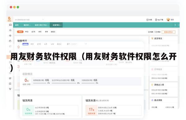 用友财务软件权限（用友财务软件权限怎么开）