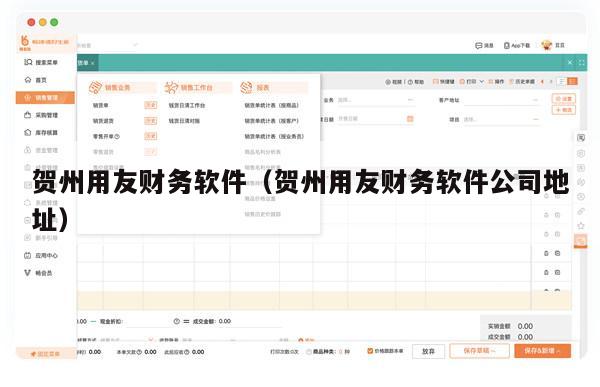 贺州用友财务软件（贺州用友财务软件公司地址）